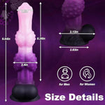 10" Monster Dildo Fantasy Horse Dildos With 2 Knots Huge Long Anal Plug With Strong Suction Cup Silicone Dragon Dong Dog Big Knot Dildo For Women Sex Anal Toys For Men Gay Adult Toys For Women Men