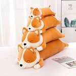 Long Plush Corgi Toy Cute Soft Stuffed Animal Corgi Dog Doll Kids Plush Toy Pillow Gift For Kids And Girls(Yellow, 60Cm/23.6In)