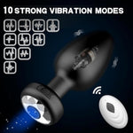 Anal Plug Vibrating Butt Plug - 3Pcs Silicone Sex Toys, Remote Control Vibrator With 10 Vibration Modes For Men Women, Prostate Massager Adult Sex Toy & Games