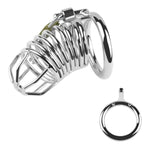 Stainless Steel Cock Cage?3Rings?Chastity Cage Chastity Device For Male Penis Exercise Chastity Lock Cock Cage Male Chastity Device For Men Sex Toys