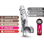 6.5" Small Realistic Vibrating Dildo - Waterproof - Petite 10 Vibrating Functions Vibrator - 3 In 1 Toy - Sex Toys For Women - Sex Toy For Adults (Clear)