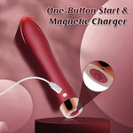 Vibrator Sex Toys Dildo, Powerful G Spot Vibrator Anal Toy With 10 Vibration Modes, Soft Silicone Dildo And Adult Toy - Usb Rechargeable Adult Sex Toys & Games For Couple (Red)