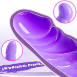 -Strap On Dildo Wearable Kit Sex Harness With 2 Removeable Dildo, Anal Plug Sex Toys For Female Masturbation Sm Adult Sex Toys For Women Couples Lesbian (Purple, 3)