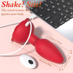 Electric 25-26Mm Anal Plugs Adult Sex Toys And Penis Rings, 360° Rotation Anal Butt Plug Vibrating With 10 Vibrating App Remote Control Fashion Light