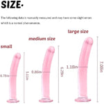 Pink Glass Butt Plug Trainer,Anal Plug Crystal Glass Anus Dilator For Beginner Advanced Men Women(M)