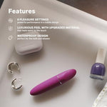 Mia 3 Female Personal Massager, Mini Vibrator Quiet With 8 Pleasure Settings And An Updated Petite Design, Discreet Vibrator Small, Clitoris Vibrator (Purple)