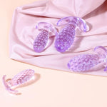 4Pcs Anal Training Kit Analplug Butt Plugs Set For Men Massage Prostate Wearable Anal Dilator Adult Sex Toys Massage For Women G Spot (Transparent)