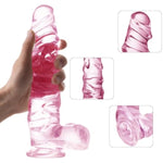 Strap-On Realistic Vibrating Dildo Wearable Harness,G Spot Stimulator, Sex Toys For Women,Pink