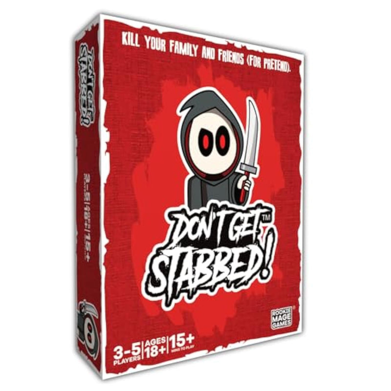 Don'T Get Stabbed!: The Party Game Where You Get To Kill Your Family And Friends (For Pretend). Exciting Card Game For Adults And Horror Gift For Scary Movie Fans. Great For Halloween.