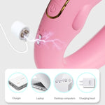 Adult Toy Rabbit Vibrator Couple Stimulation Adult Toy Sex Toys for Women G - Spot Vibrator Dual Head 3-Speed 7-Frequency Vibration