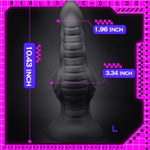 Realistic Dildo 10.43 Inch Black G-Spot Dildo Liquid Silicone Textured Fake Penis With Strong Suction Cup & Big Knot & Tapered Glans Sex Toys For Women Men Vaginal Anal Masturbation