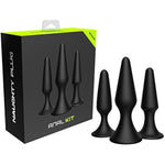 Naughty Anal Trainer Kit, Butt Plug, Prostate Massage, Silicone, Adult Sex Toy, Black