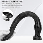 Extra-Long Anal Butt Plug, Soft Flexible Anus Dildo Anal Dilator Vaginal Prostate Massage Stimulation Anal Sex Toy With Powerful Suction Cup For Men Women Couple (S)