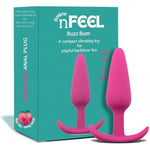 Buzz Bum Vibrating Anal Plug With 10 Vibration Modes, Shower-Ready, Rechargeable, Long-Lasting With Body-Safe Silicone