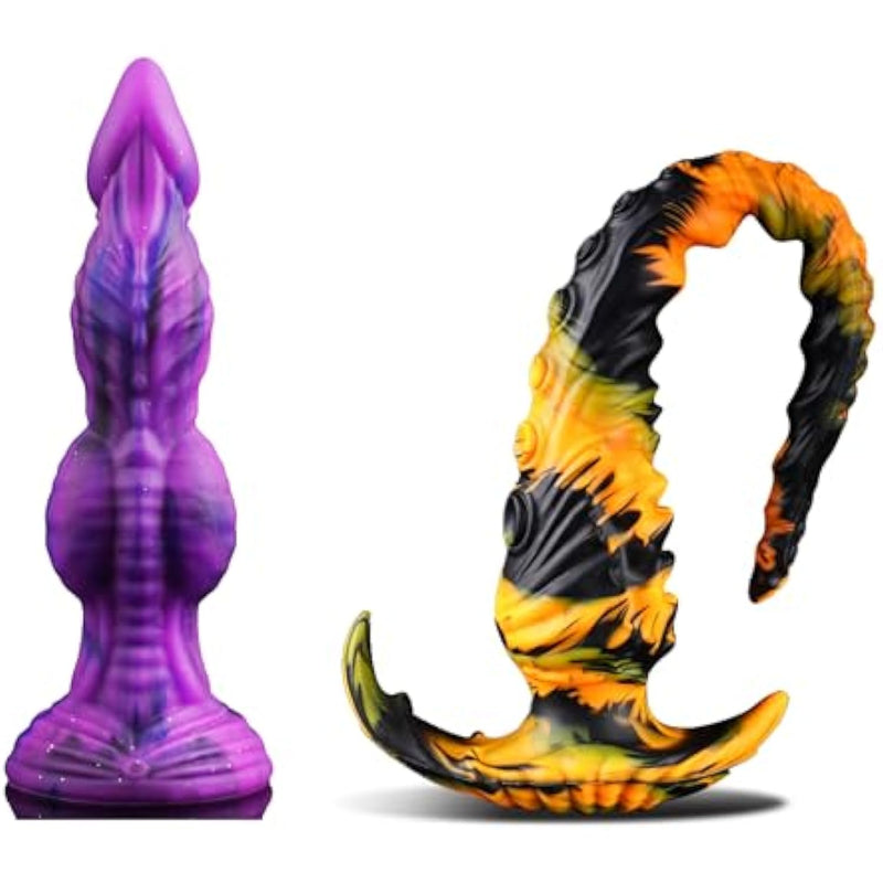 13.6In Long Tentacle Dildo And 9.8In Knotted Dildo