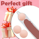 Silicone Penis Enlarger Beads 4Pcs Pennis Sleeve Extensor De Pene Cock Sleeve For Gay Couples Sexual Pleasure, Ultra-Soft Dick Enlargers Sex Games Kinky Toys For Men, Penile Balls, Pink