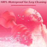 Anal Plug Rose Sex Toys Vibrator- Silicone Anal Toys Butt Plug Training With Remote Control 10 Frequency Vibration, Vibrating Anal Plug And Prostate Massager, Adult Sex Toys And Games (Red)