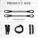 2 Pcs Hand Leg Bracelet Anklets Women Body Chain Rave Handcuffs Sex Bed Adult Set Couples Adjustable Handcuffs (Black)