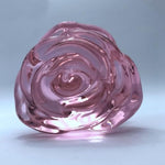Glass Dildo Anal Plug Adult Sex Toys For Women, Rose Sex Toy Glass Anal Butt Plug For Anal Dilator Prostate Massager, Anal Dildo Anal Toy For Female Masturbator, Pink Dildo Sex Toy For Men Couples