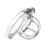 Super Small Male Chastity Device, Stealth Convenient Lock Cock Cage, Penis Ring, Hypoallergenic Stainless Steel Chastity Belt, Virginity Lock, Adult Game Sex Toy (1.57 Inch/ 4.0Cm)