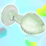 Glass Anal Plug Luminous Butt Plug Glass Plug G-Spot Stimulator Prostate Massager Vaginal Masturbation For Women Men Couples Beginners Valentine'S Gift Sex Toys (M)