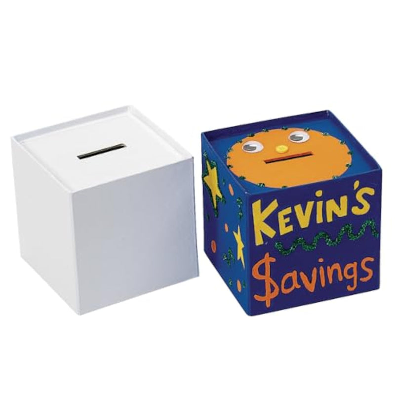 Decorate Your Own Coin Banks Set of 12 for Children Ages 3 and Up