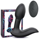 Prostate Massager Vibrator Anal Sex Toy With Remote Control, 360° Rotating 3-In-1 Butterfly Vibrators For Perineum & Prostate Massage, Vibrating Butt Plug Anal Plug Male Prostate Toy
