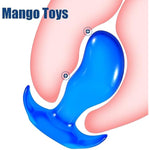 Super Large Butt Plugs,7 Inch Blue Mango Anal Dildos Sex Toys For Women, Men