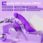 Vibrater Thrusting Sex Toy For Women - 5In1 G Spot Vibrator With App Dildo Vibration Machine, 5 * 5 Thrusting & Flapping Vibrator Double-Ended Dildos & One-Click Burst Sexual Pleasure Tools For Women