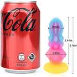 Butt Plug Monster Dildo Glow In The Dark Dildo Silicone Anal Plug With Suction Cup For Prostate Massage G-Spot Stimulation Anal Sex Toys For Women Men Masturbation (S)