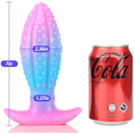 Luminous Anal Plug Soft Silicone Butt Plug With Surface Stimulation For G-Spot And Prostate Massage Safe Base Design For Men And Women Couples Adult Toy (L)