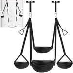 Door Sex Swing For Couples- Soft Plush Leather Bondage Sling With Adjustable Straps, Hanging Handcuffs & Leg Restraints Adult Toys For Couple