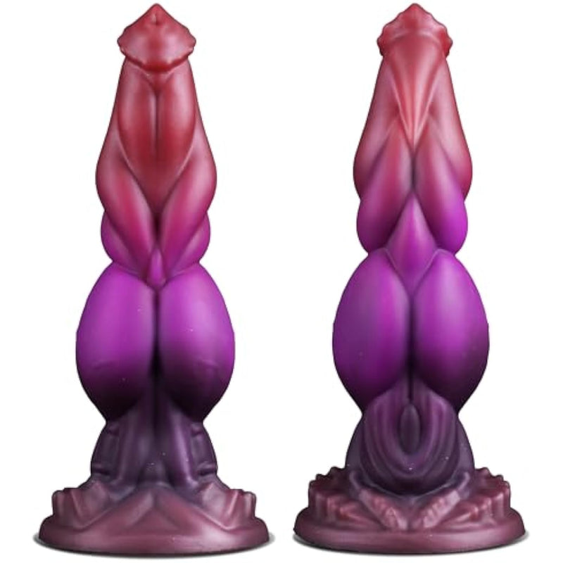 9" Thick Horse Huge Monster Dildo, Big Knot Fantasy Dragon Dildo Anal Sex Toys With Strong Suction Cup, Giant Dog Knotted Alien Silicone Animal Wolf Adult Toy For Gay Women Men