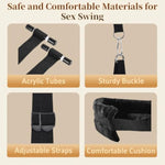 Door Sex Swing Bdsm Bondage Restraints Sex Slings Sex Toys Leg Spreader With Adjustable Straps Adult Sex Games For Couples Women Men