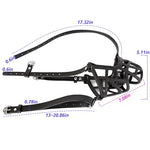 Ball Gag BDSM Restraints Dog Mouth Harness with Collar Adjustable Head Strips Slave Bondage Silicone Fetish Sex Toys for Men Women and Couples (S)