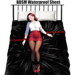 Bdsm Waterproof Sex Sheets Sex Toys, Mess-Proof Sheets For Sex Games, Reusable Playtime Bed Sheets Sex Furniture For Bedroom, Adult Sex Things For Couples Kinky (1 Pack, Black)