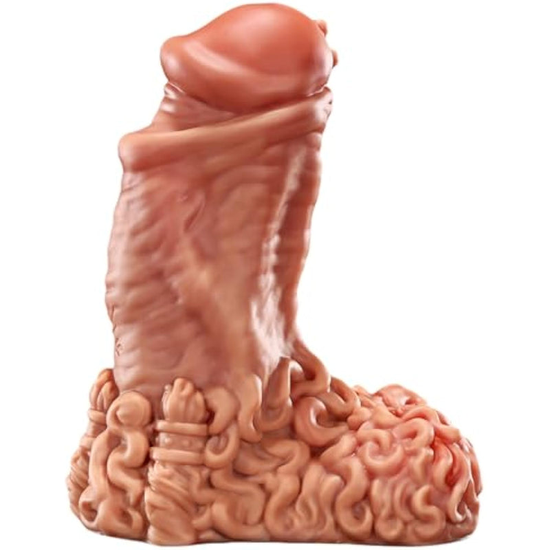 ?Dwarf?10.6 Inch X Circumference 11.6 Inch Thick Realistic Dildo Silicone Dildo, With Strong Suction Cup For Hands-Free Play, G-Spot Dildos Anal Sex Toys,Xxl, Flesh