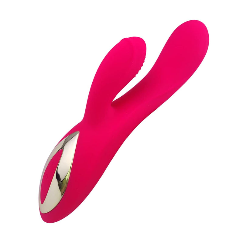 Clitoris Rabbit Vibrator, Dual Motors With 10 Vibration Modes, Waterproof And Rechargeable Dildo Massager For Clitoral G-Spot Vaginal Anal Stimultion, Adult Sex Toys For Women Couples (Rose)