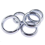 Metal Bondage Pendant Ring Smooth Weight Penis Cock Ring Thick Metal Cock Penis Ring For Enhance Male Long-Lasting Erection Ability Sex Toy
