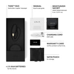 Tiani Duo Couples Vibrator For Men And Women With 2 Powerful Motors And 8 Vibrations Settings, Completely Waterproof Adult Sex Toys For Couples, Sex Toys For Her, Vibrator For Couples, Black