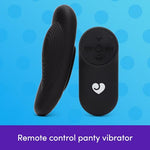 Remote Control Wearable Panty Vibrator for Couples, Black