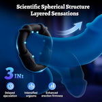Silicone Cock Ring Set,3 Sizes Penis Ring
