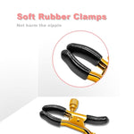 Nipple Clamps,Nipple Clamps For Pulling,Adjustable Nipple Clamp For Women And Men, Metal Nipple Clips Non Piercing,Nipple Clamps With Chain For Nipple Decoration,Nipple Clip With Bell (Red Bow)