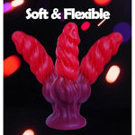 7" Monster Knot Dildo, Fantasy Dragon Horse Dildo Beginner Dog Knotted Dildos With Suction Cup, Thick Anal Dildos For G Spot Vaginal Anal Stimulation, Red Adult Sex Toys For Women Men Couples Gay Les