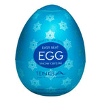 TENGA Easy Beat Egg Cool Edition Men's Masturbation Device with Menthol-Infused Lotion