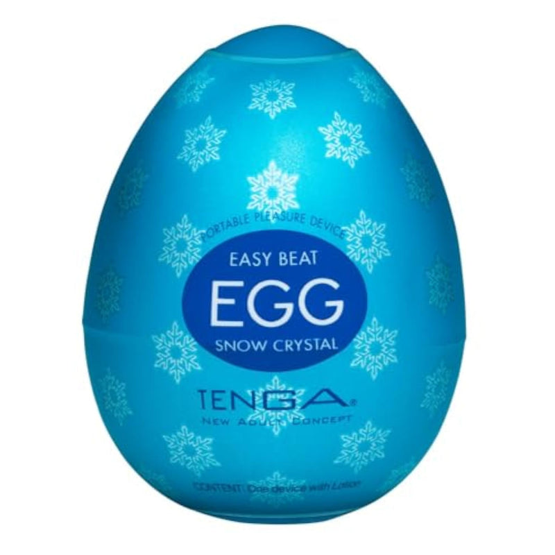 TENGA Easy Beat Egg Cool Edition Men's Masturbation Device with Menthol-Infused Lotion