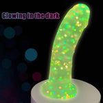 1.85'' Diameter Glowing Huge Dildo, Liquid Silicone Realistic Dildos With Strong Suction Cup For Hands-Free And Strap-On,Lifelike Penis Adult Sex Toy For G-Spot Stimulation And Anal Play.…