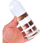 Large Long Glass Butt Plug Big Crystal Anal Plug Anal Masturbation Butt Expander Anal Sex Toy (Large)