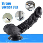 Realistic Dildo For Beginners (S) + Electric Shock Wand Vibrator