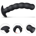 Anal Plug Silicone Anal Beads G-Spot Prostate Massager Black Dildo Thread Butt Plugs With Base Masturbation Adult Sex Toys For Men Women And Couples (Big)